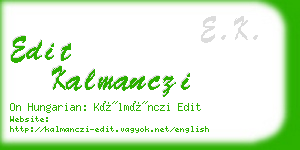 edit kalmanczi business card